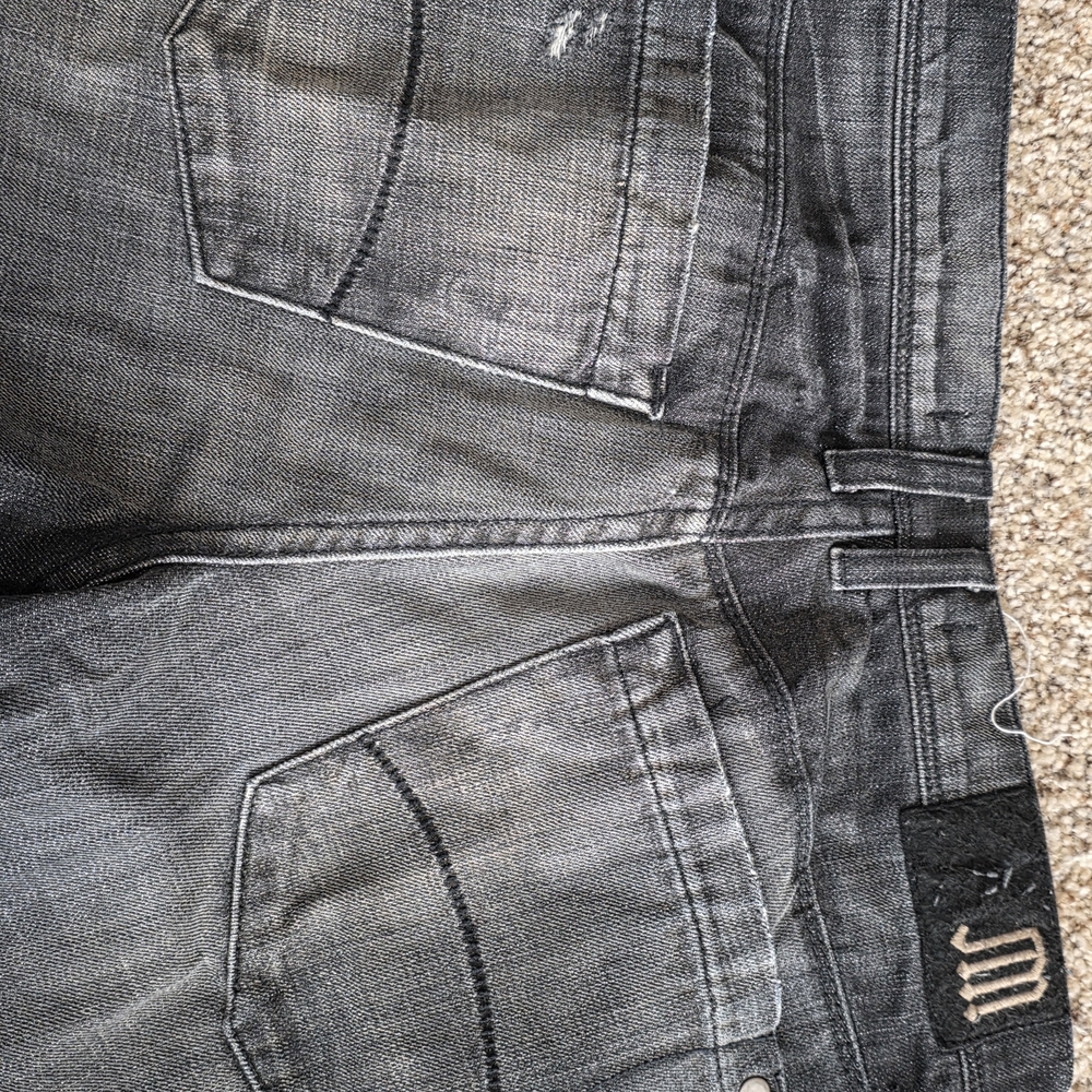 Men's Distressed JUICY COUTURE 31" Black Jeans - Picture 2 of 8